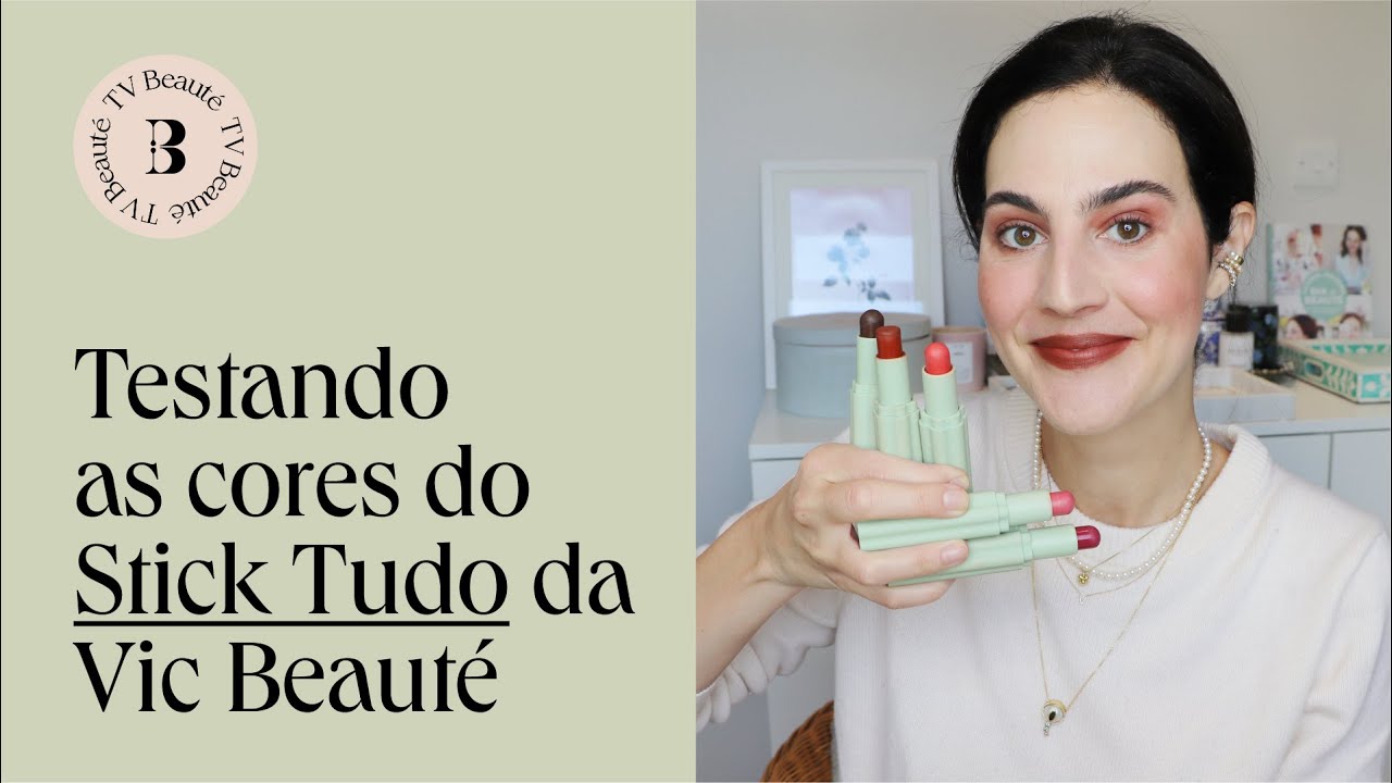Testando todas as cores do Stick Tudo da Vic Beauté - TV Beauté | Vic Ceridono