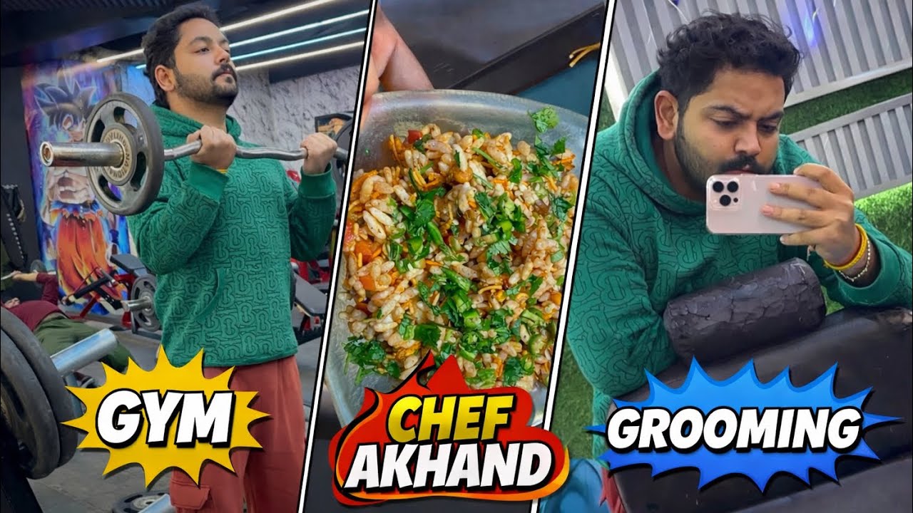 Gym | Chef Akhand | Grooming 💪👨‍🍳🪒