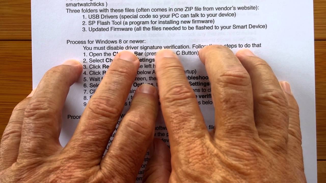 FINOW X1 Smartwatch Firmware Update Process