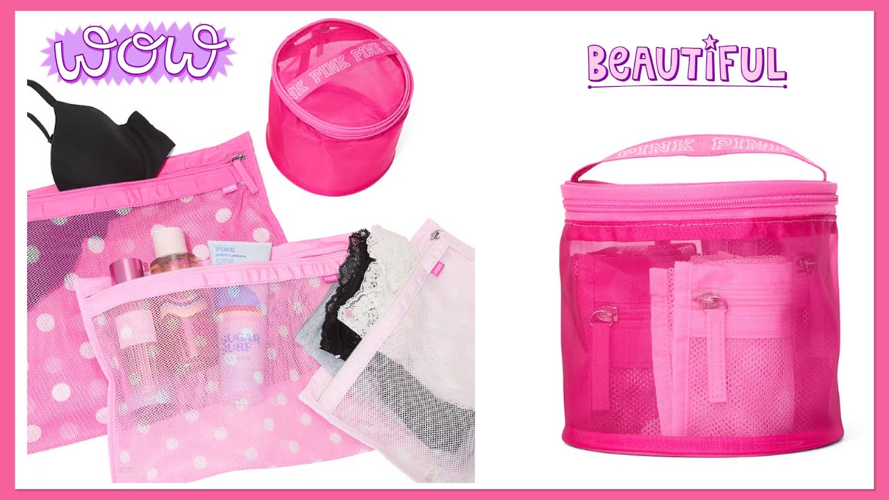Juego de bolsas de lavado delicado de Victorias Secret Pink reseña completa unboxing 😍