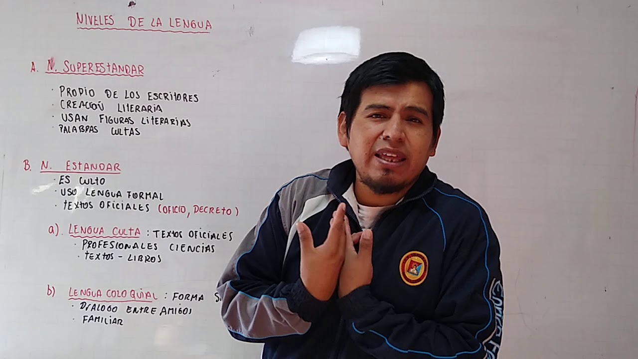 APRENDO EN CASA - LENGUAJE - NIVELES DE LA LENGUA