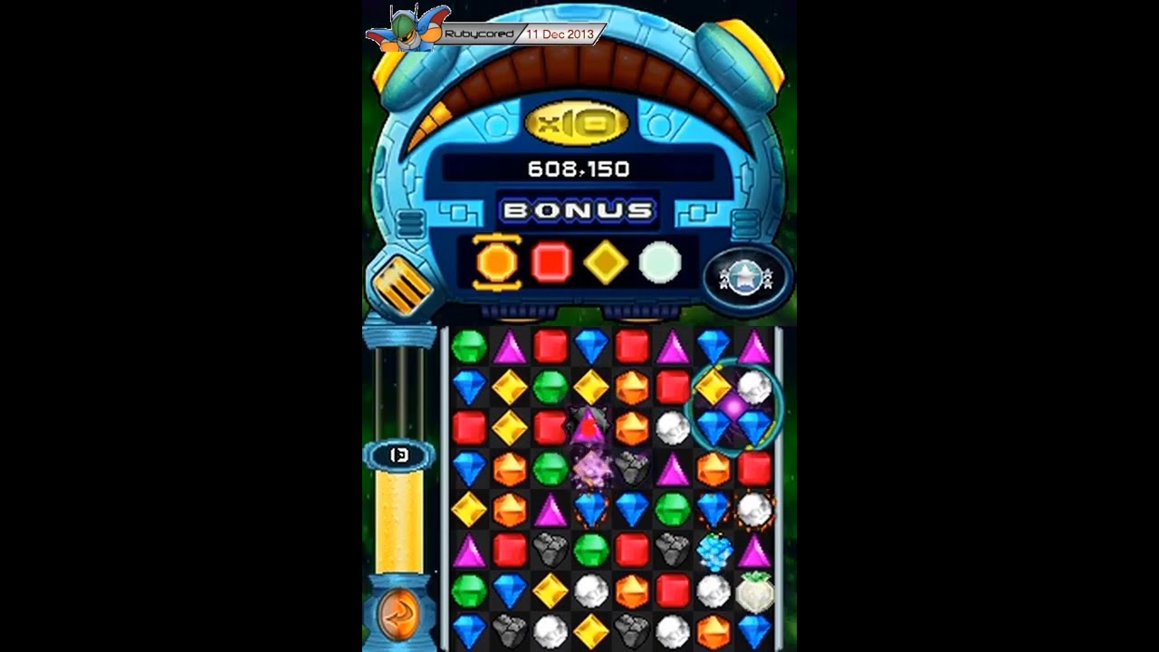Bejeweled Twist (2010, Nintendo DS) - Classic Mode (Take 1)[480p]