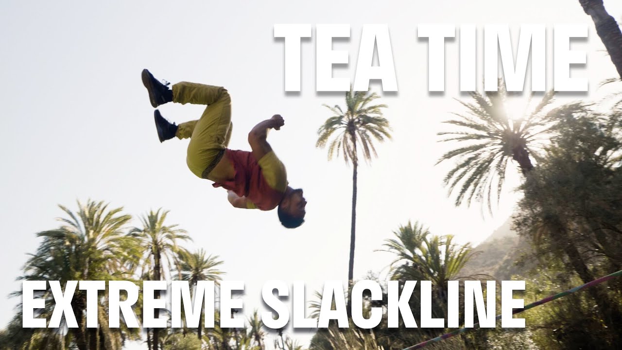 SLACKLINE TRICKS EXTREME : TEA TIME SHORT VIDEO