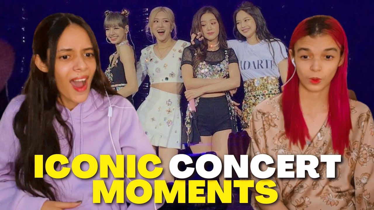 BLACKPINK ICONIC CONCERT MOMENTS - REACTION with my SISTER 💖😱