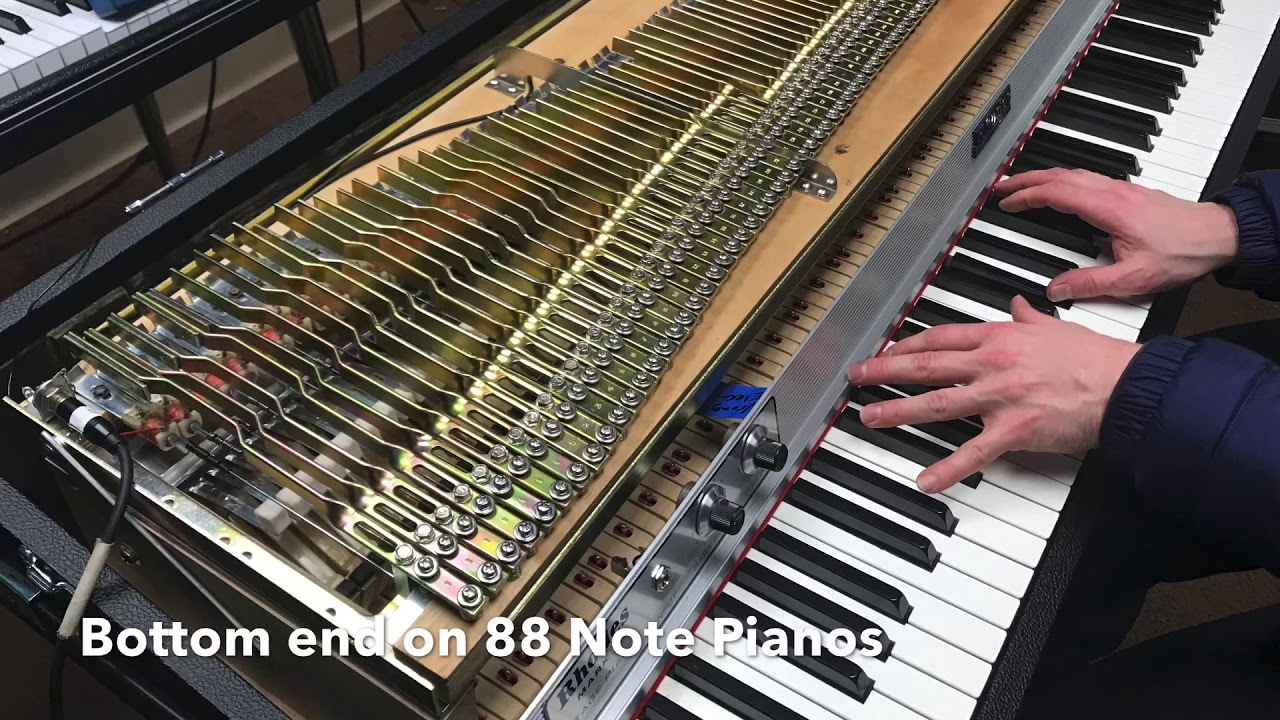 Fender Rhodes 88 Piano achieving a full even bass