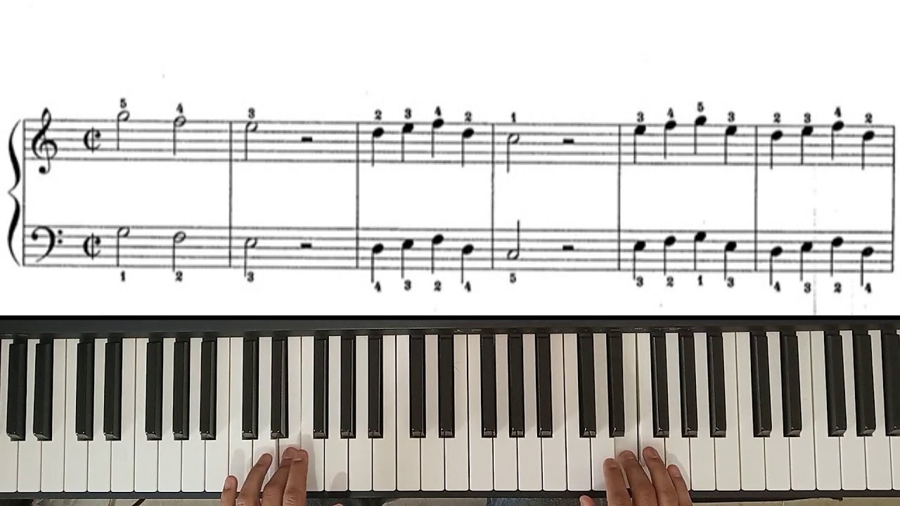 The Honeybee (Suzuki Piano Vol.1 No.2) c/metrónomo y partitura