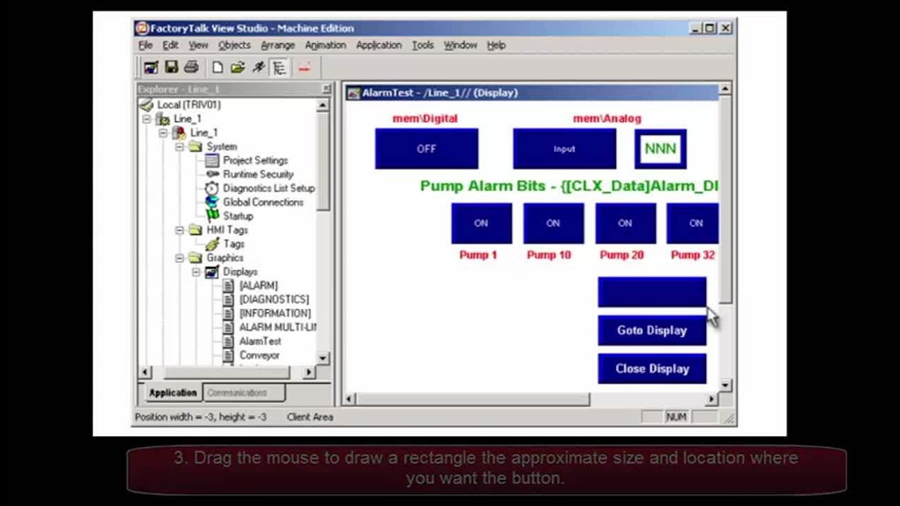 PanelView Plus & FactoryTalk View ME Introduction - Create Navigation Buttons