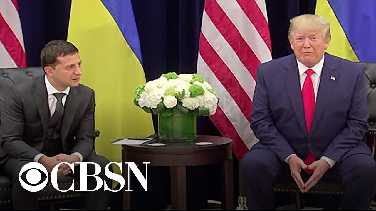 Trump meets with Ukrainian president amid whistleblower controversy