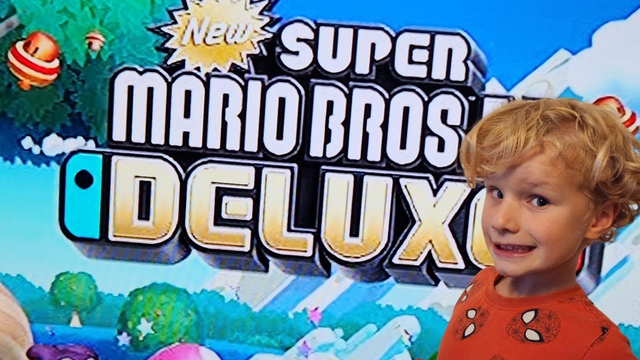 Super Mario Bros U deluxe complete game play walk through world 1 Acorn plains -