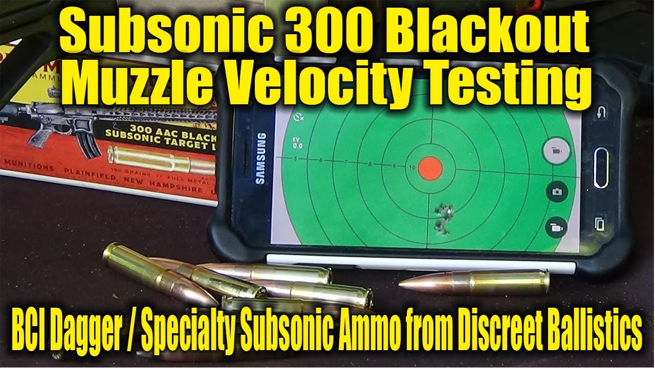 BCI Dagger with Specialty Subsonic Ammo