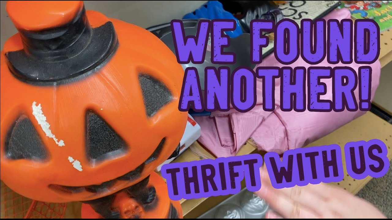 Thrift With Us For MORE Vintage Halloween Blow Molds and a GIVEAWAY!