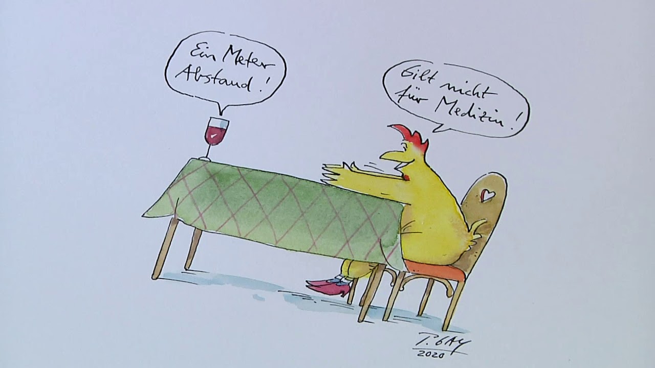 Trostpflaster-Cartoons von Kultzeichner Peter Gaymann zum Lachen in der Krise.