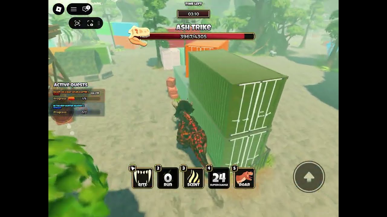 Playing Trike in Primal Pursuit