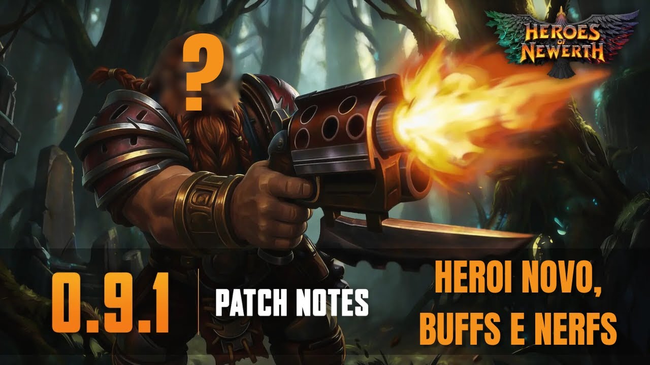 ATUALIZAÇÃO 0.9.1 || HEROI NOVO, BUFS, NERFS E MAIS...