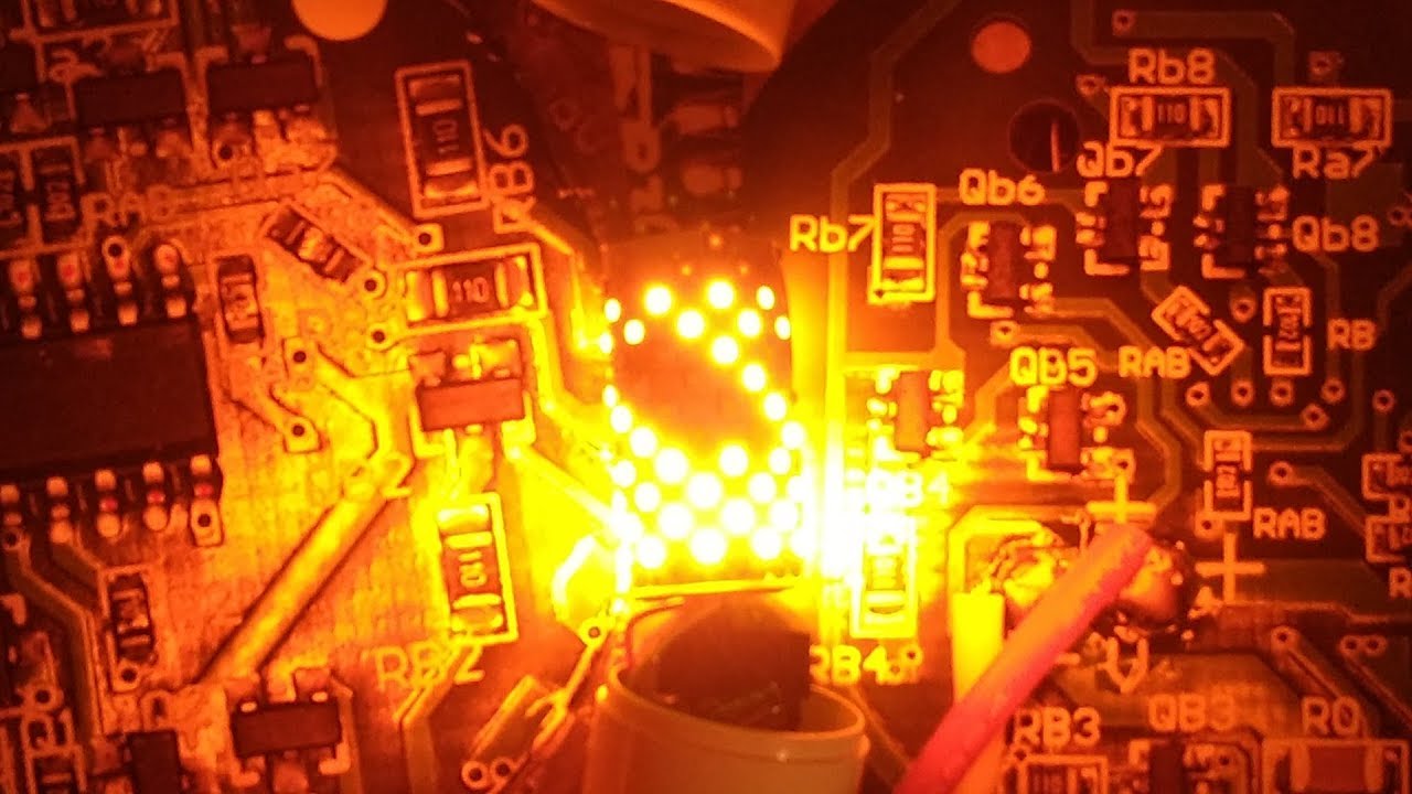 Evolution of the flame effect LED lamp.  (simplified schematic)