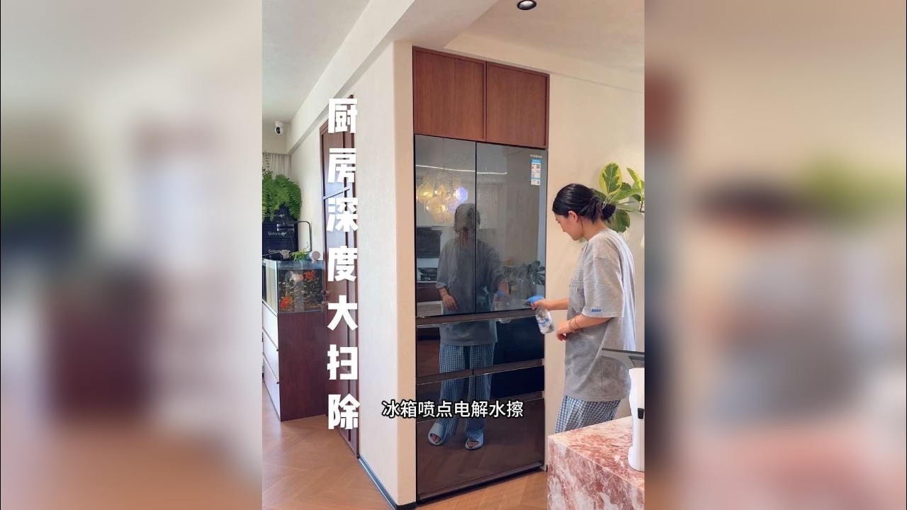 厨房大扫除还是得看别人干才解压～