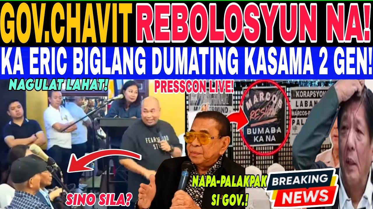 BREAKING NEWS! GOV.CHAVIT NAGTAWAG na REBOLOSYUN LABAN Kay BBM SUNDALO KASAMA na? 