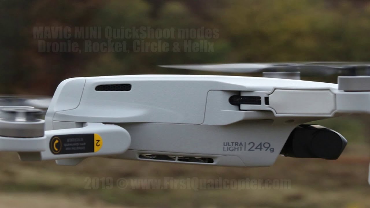 Mavic Mini: Dronie, Rocket, Circle & Helix modes: Camera & APP footage