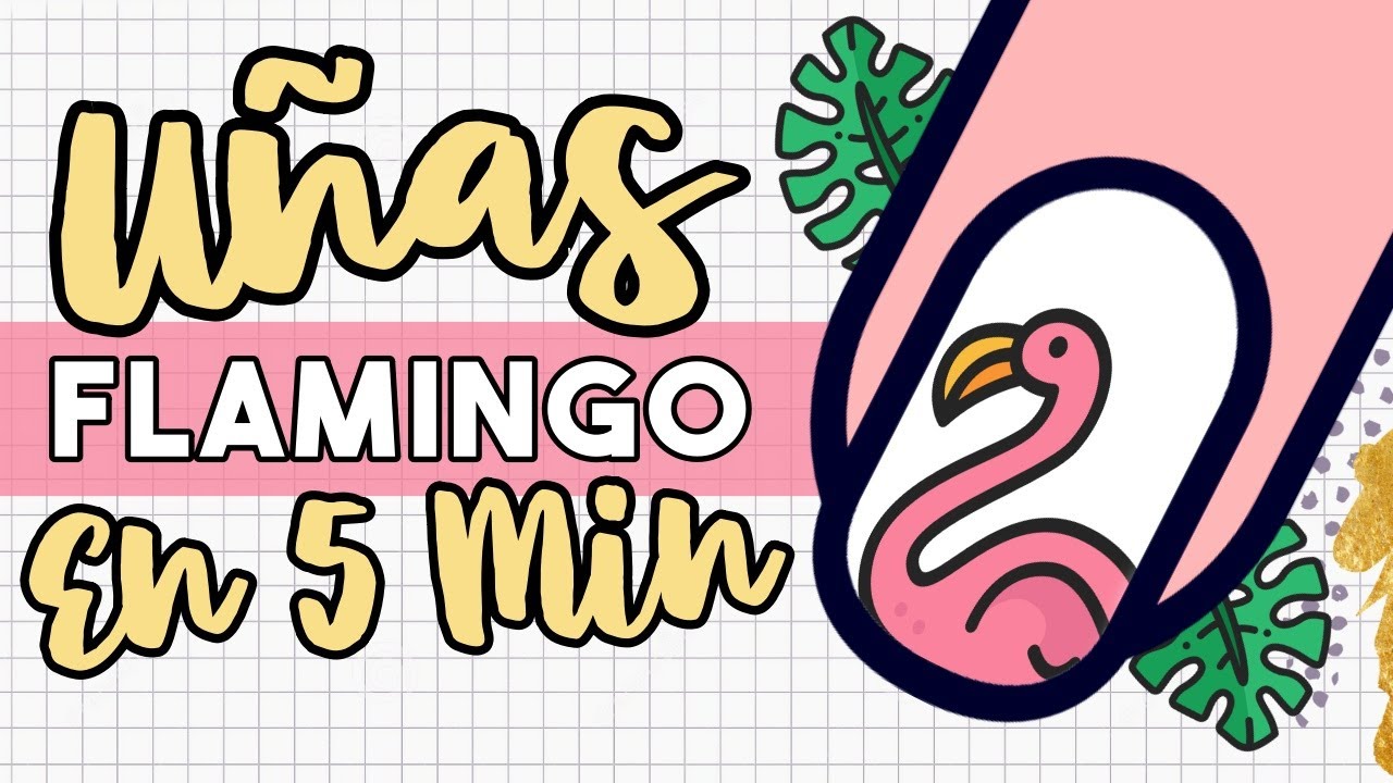 ¡2 LOOKS MISMO TUTORIAL! · UÑAS FLAMINGO EN 5 MINUTOS 🦩