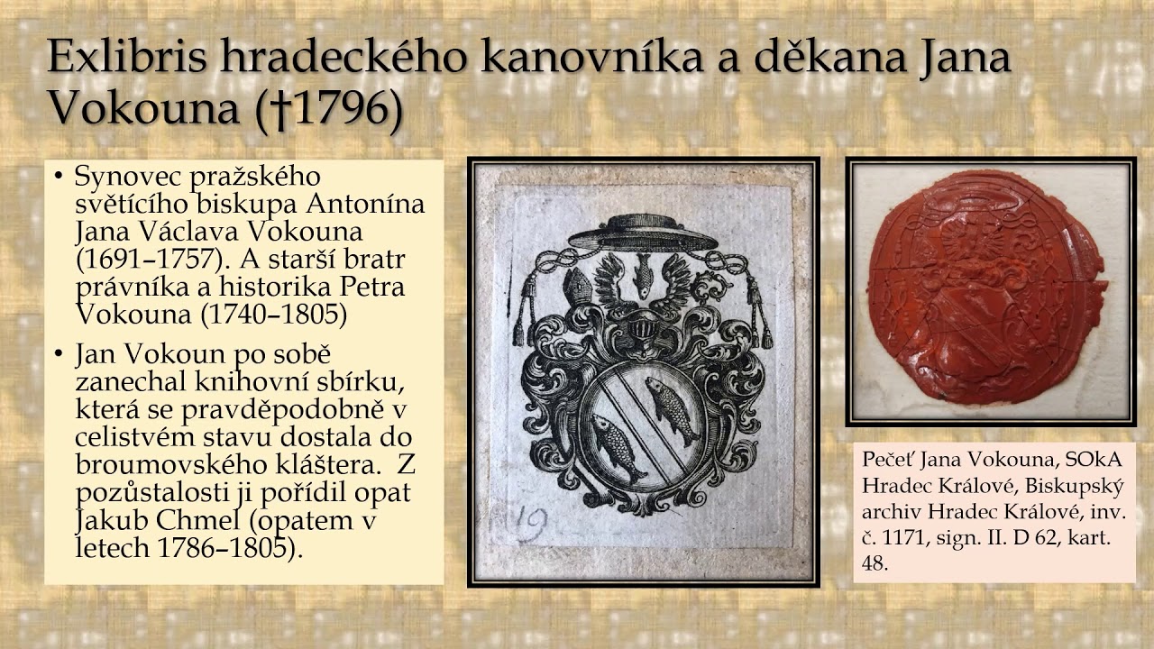 Mgr. Martina Vítková, Provenience knih v broumovské benediktinské konventní knihovně