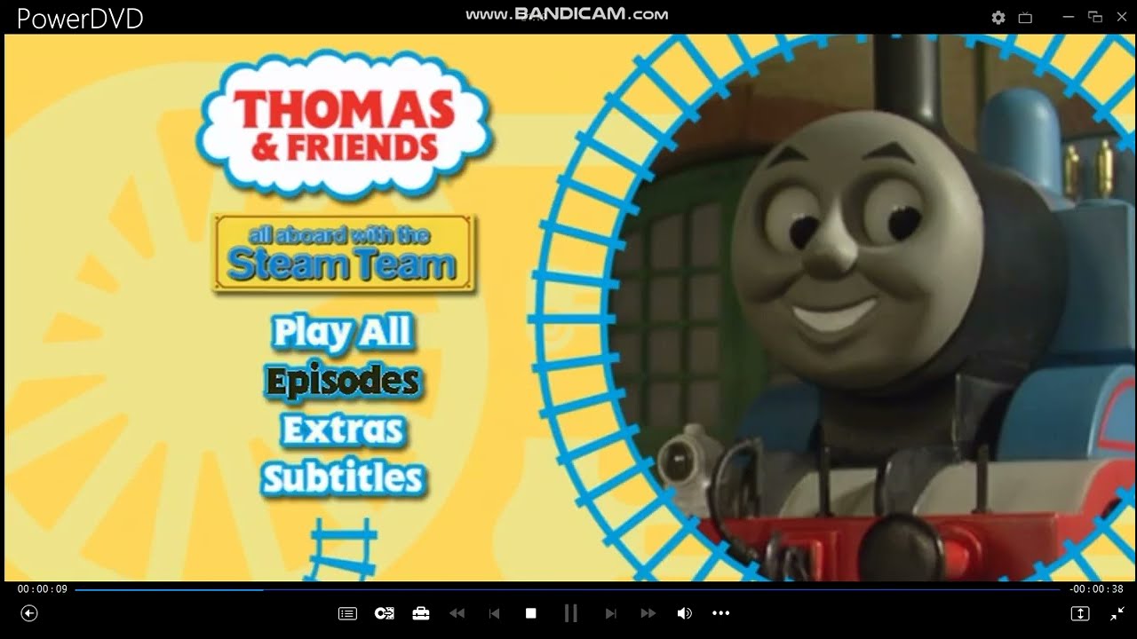 Thomas & Friends: all aboard with the Steam Team DVD Menu Walkthrough