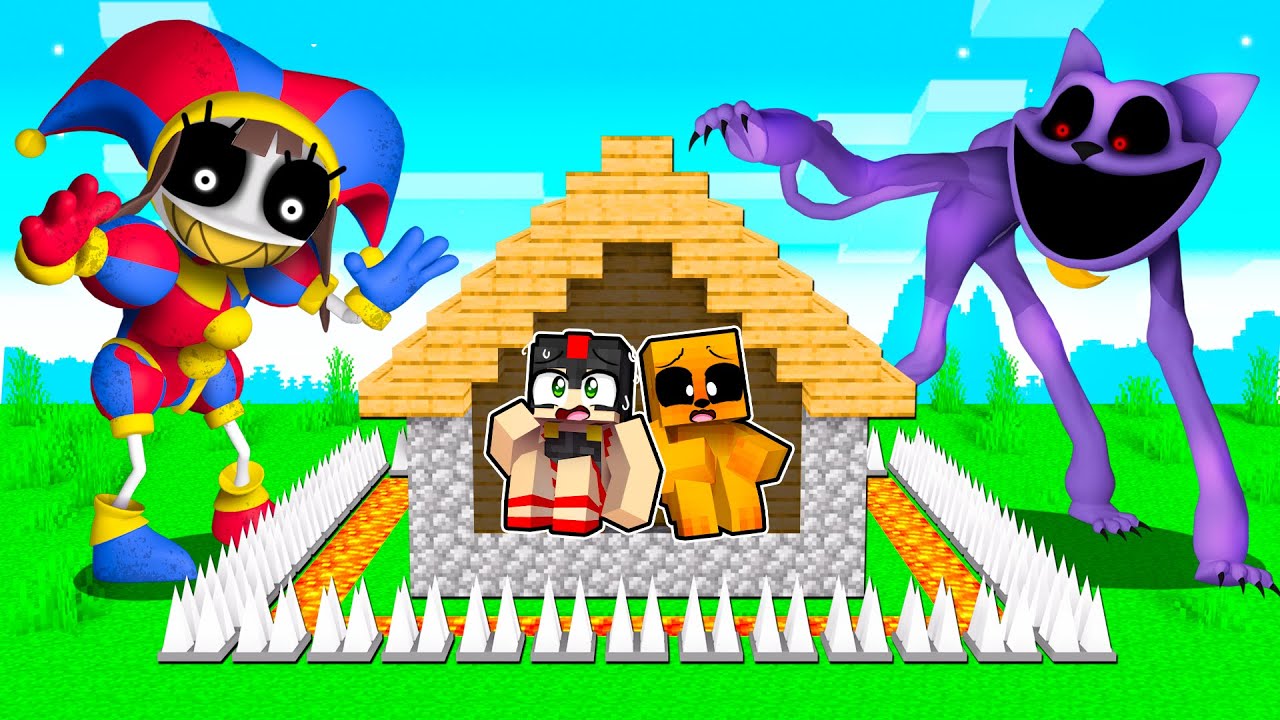 100 TRUCOS para DEFENDER LA BASE MÁS SEGURA en Minecraft 😱