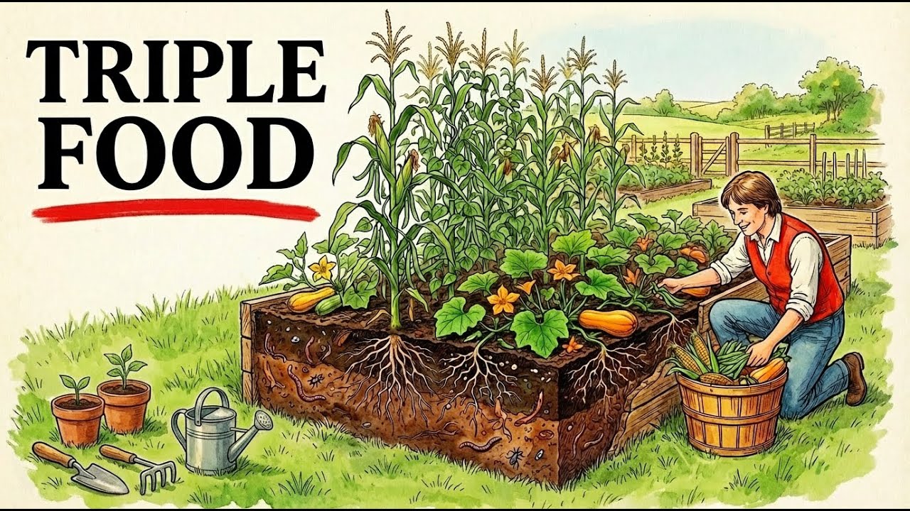 Grows 3 Crops at Once: The Intercropping Planting System