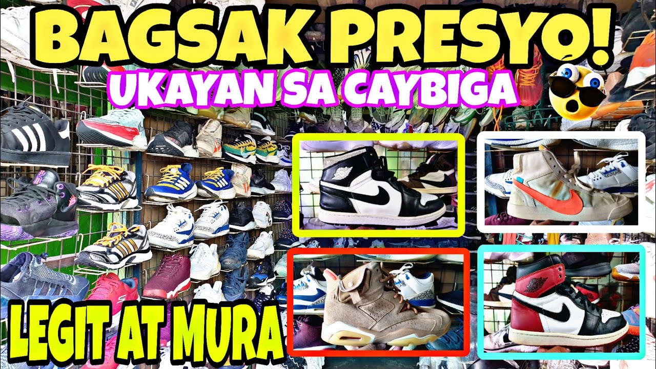 MURANG UKAY-UKAY SHOES SA CAYBIGA NORTH CALOOCAN 1500 BELOW LANG! | JORDAN | NIKE | ADIDAS AT IBA PA