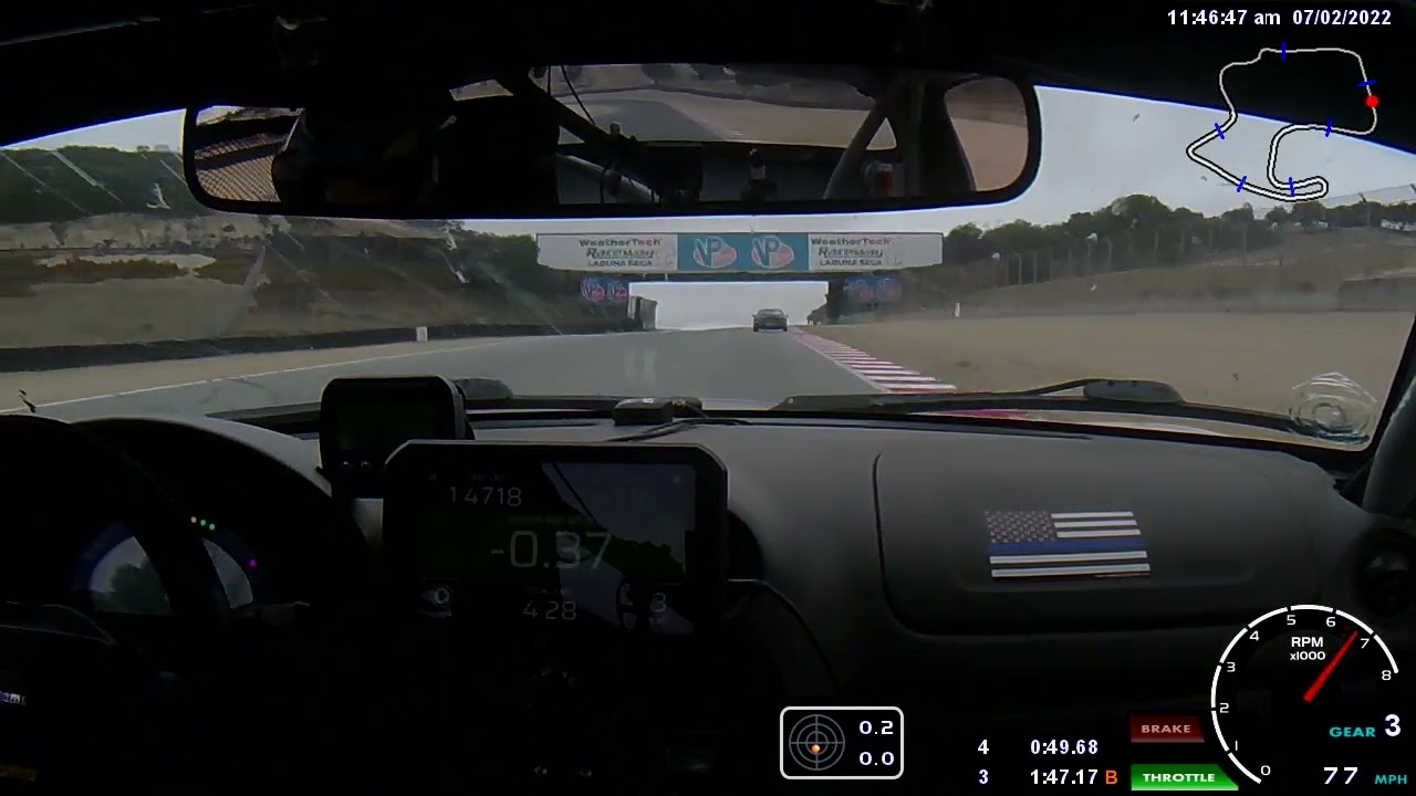 1:46 laps at Laguna Seca qualifying in my Spec Miata