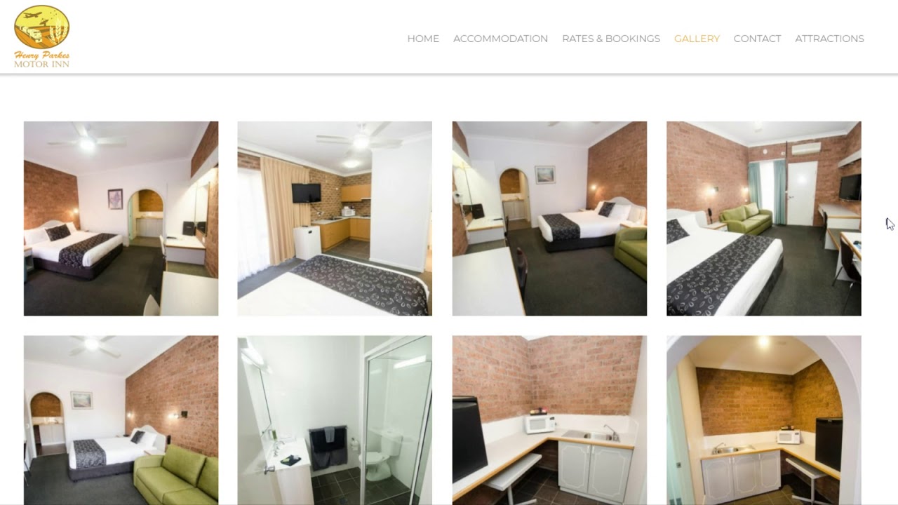 Henry Parkes Motor Inn  - Neondragonfly Web Design Canberra  - Web Design Project