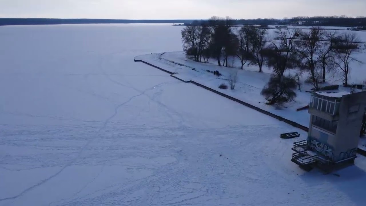 Zalew Zemborzycki Zimą