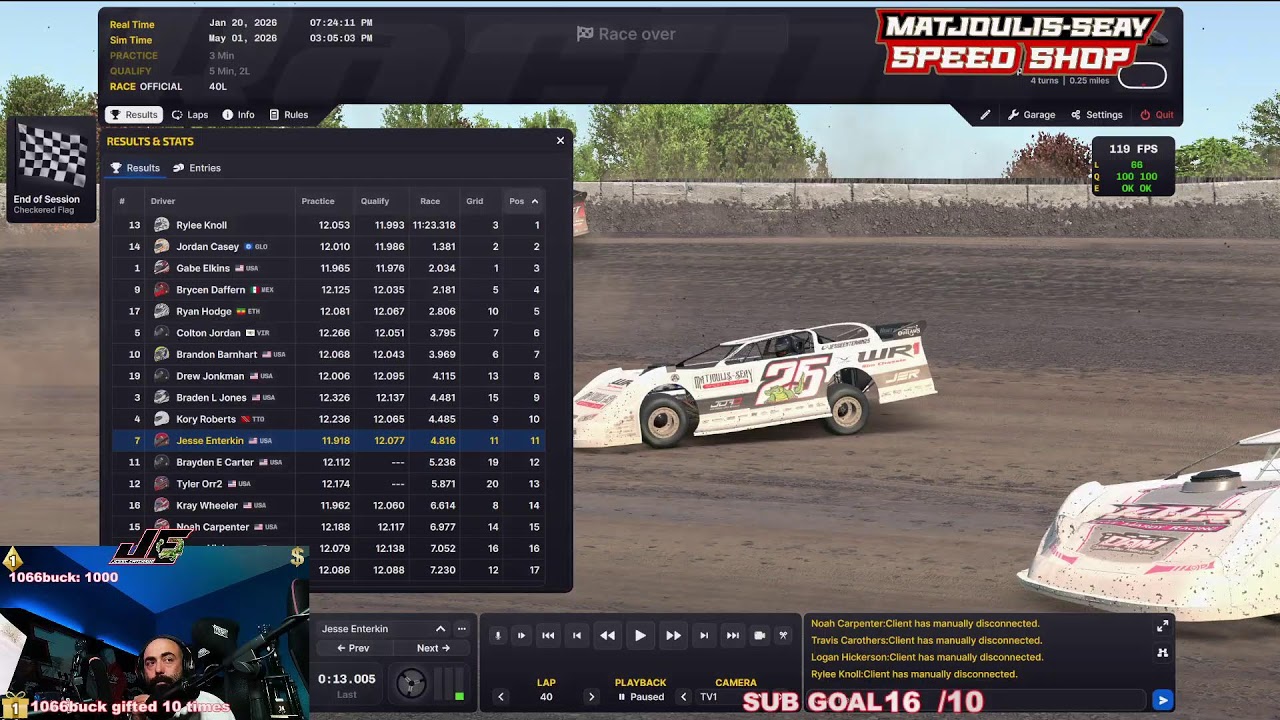 Квалификация WoO Late Model Pro на трассе Fairbury!