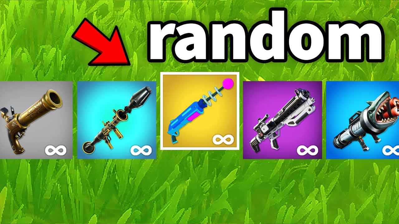 Fortnite but EVERYTHING GIVES YOU RANDOM ITEMS!