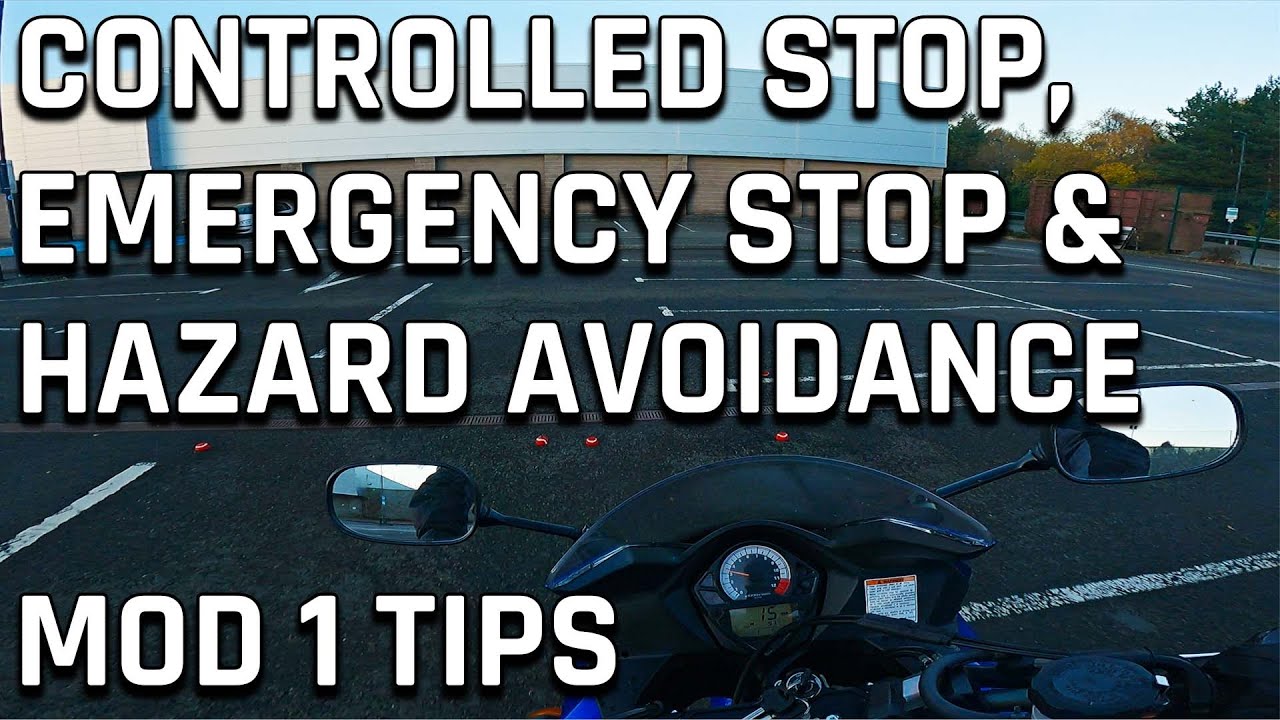 Controlled Stop, Emergency Stop And Hazard Avoidance | Mod 1 Tips #3