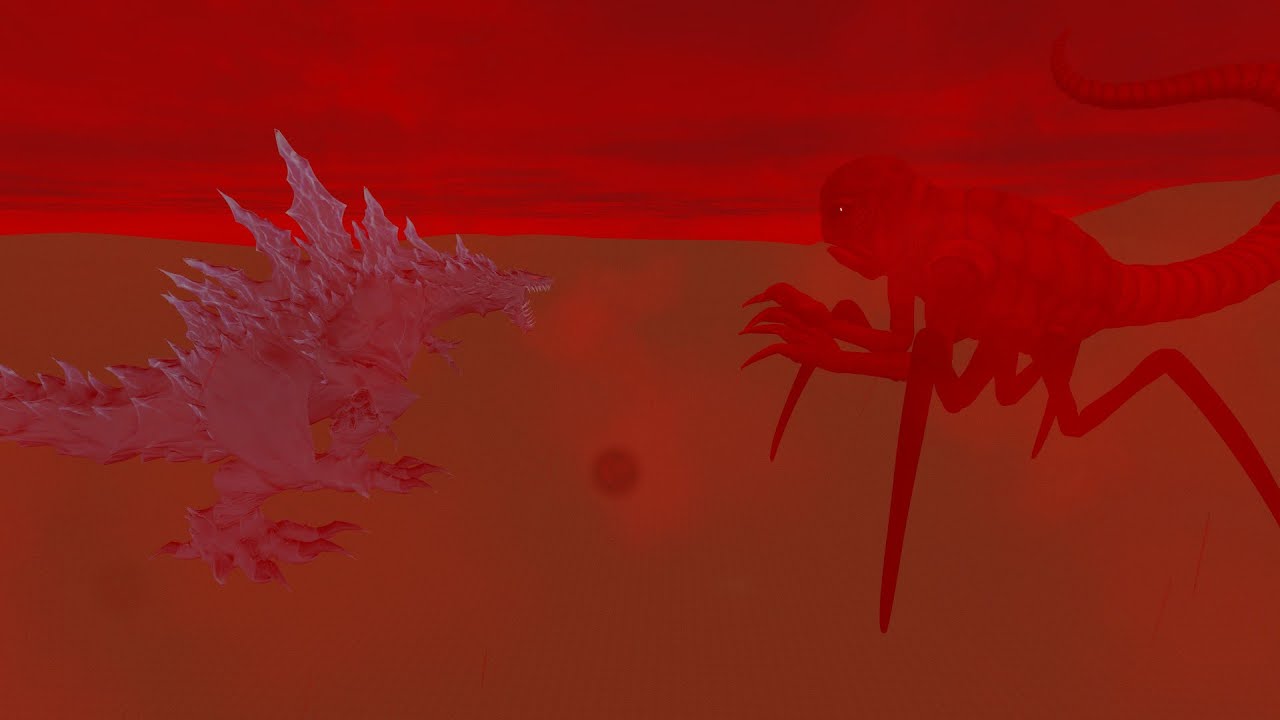 Godzilla Nemesis vs Red the Hell Beast