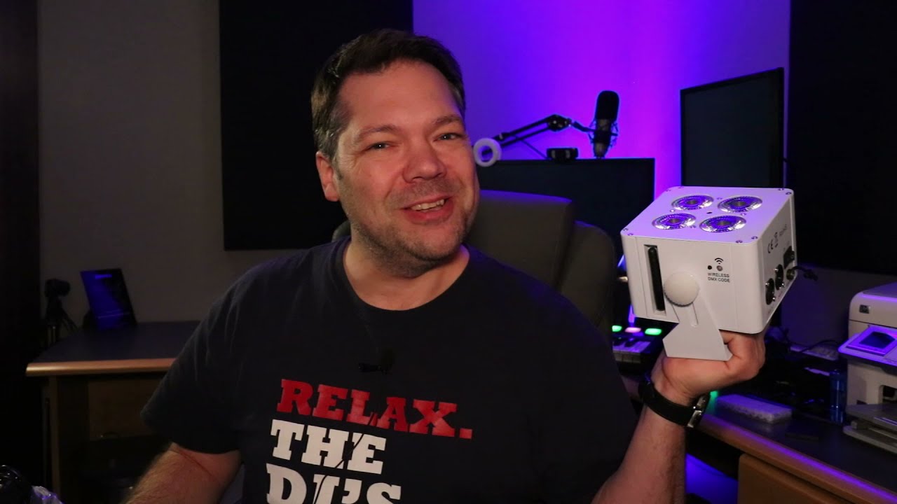 DJ Lights on a Budget - Uplights a 4x18 Battery Operated, Wireless light RGBWA + UV  LIXADA