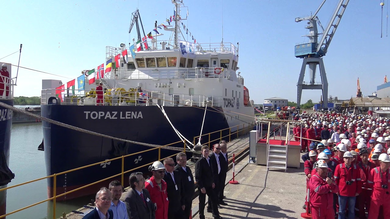 Ceremonia de botez a doua nave la Vard Braila.