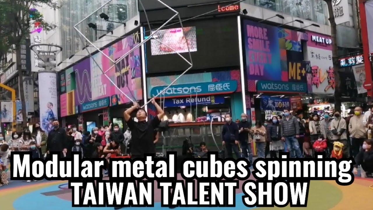 mudular cubes spinning full performance Taiwan Talent show