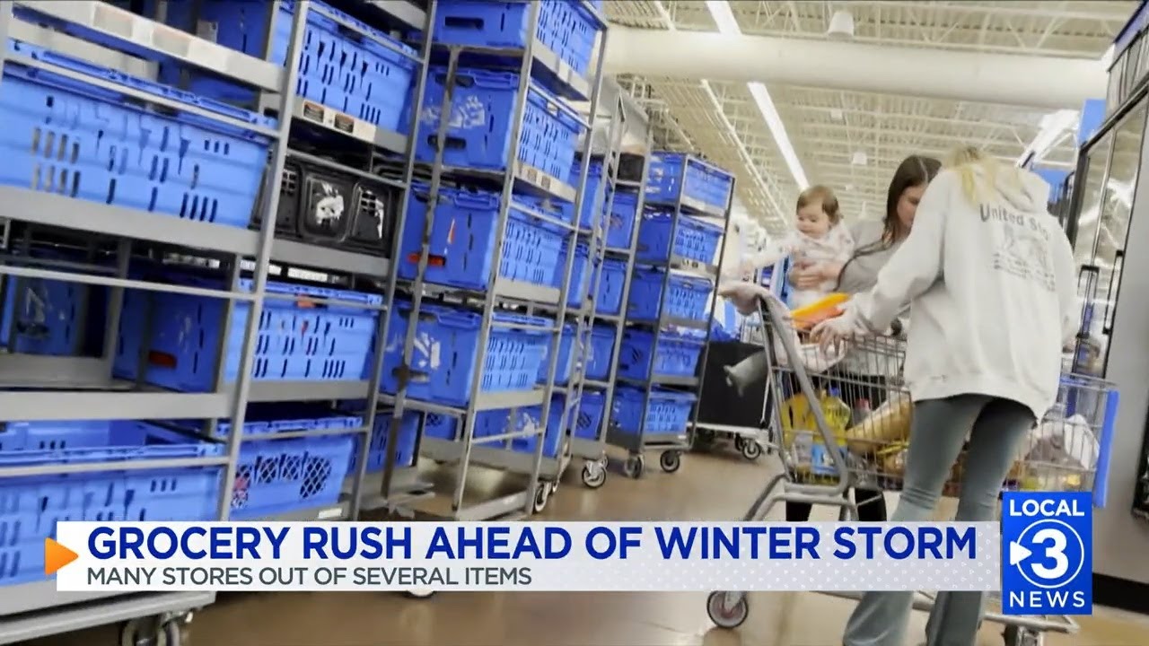 Grocery stores in Tennessee Valley see rush as shoppers prepare for strong winter storm