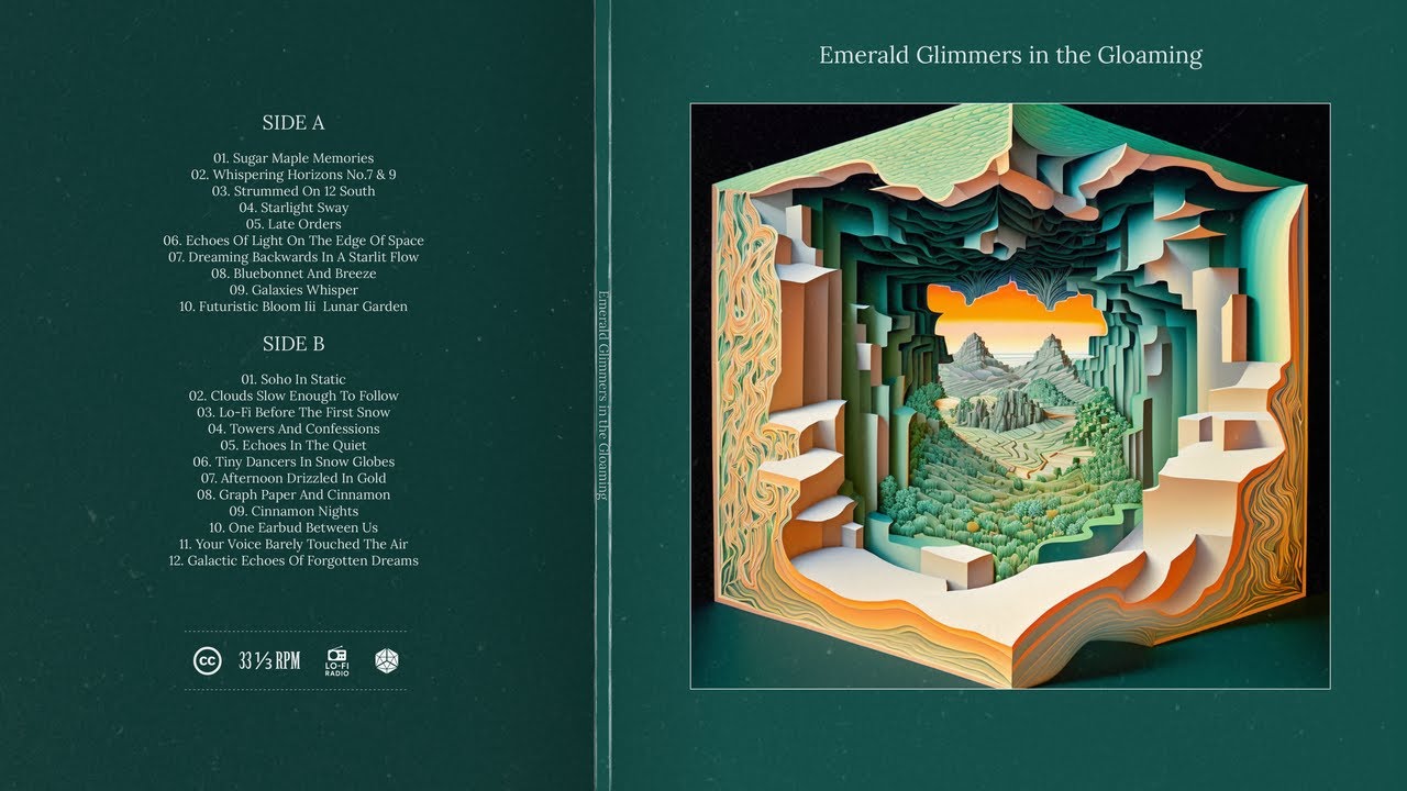 Emerald Glimmers in the Gloaming Vinyl | Kat Records Presents Celestial Hues of Timeless Serenity