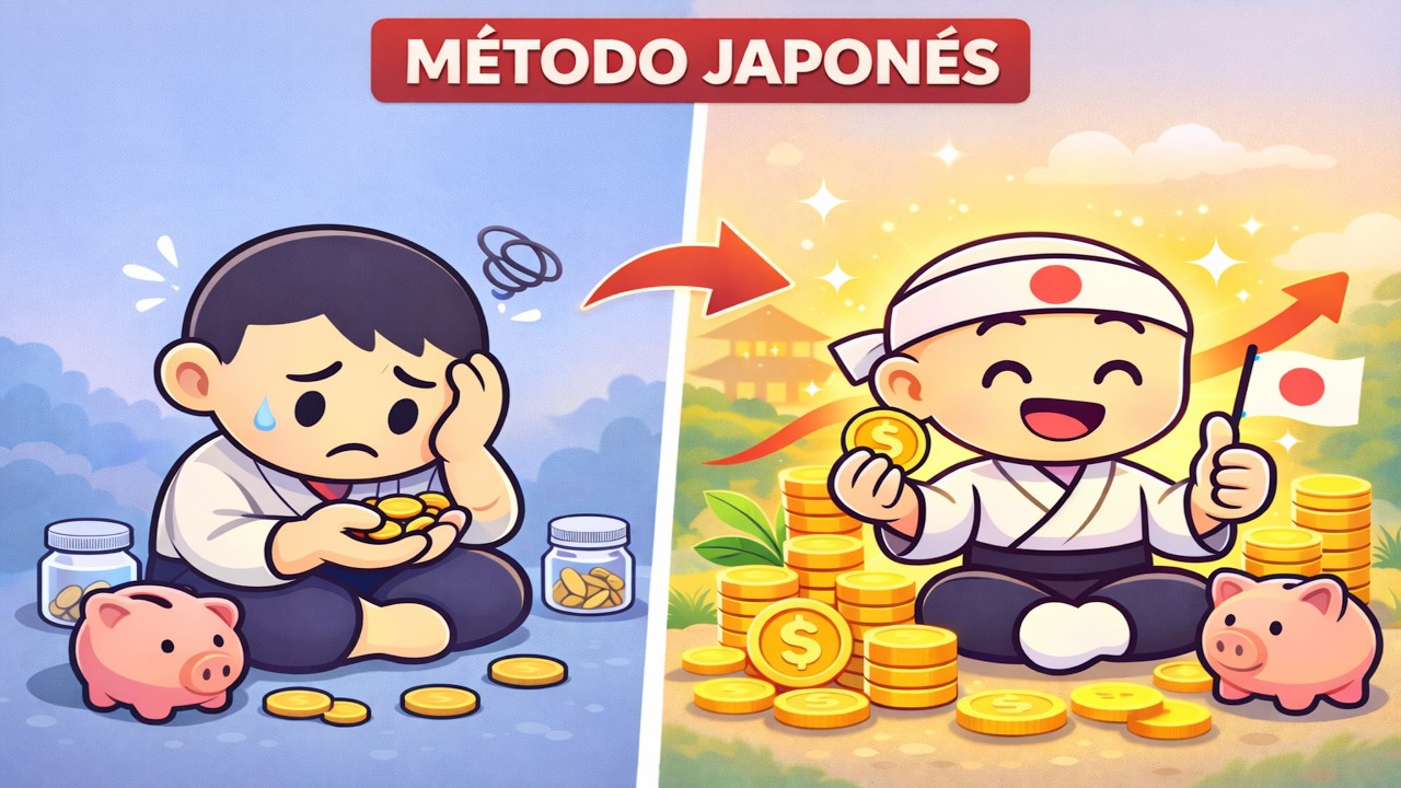 3 pasos del TRUCO JAPONÉS para AHORRAR DINERO (Incluso si ganas poco)