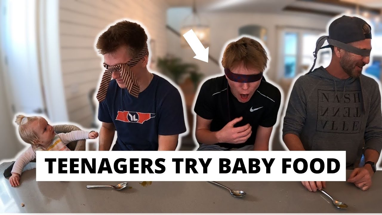 Teenage Boys Try Sister's Baby Food & Other Baby Challenges