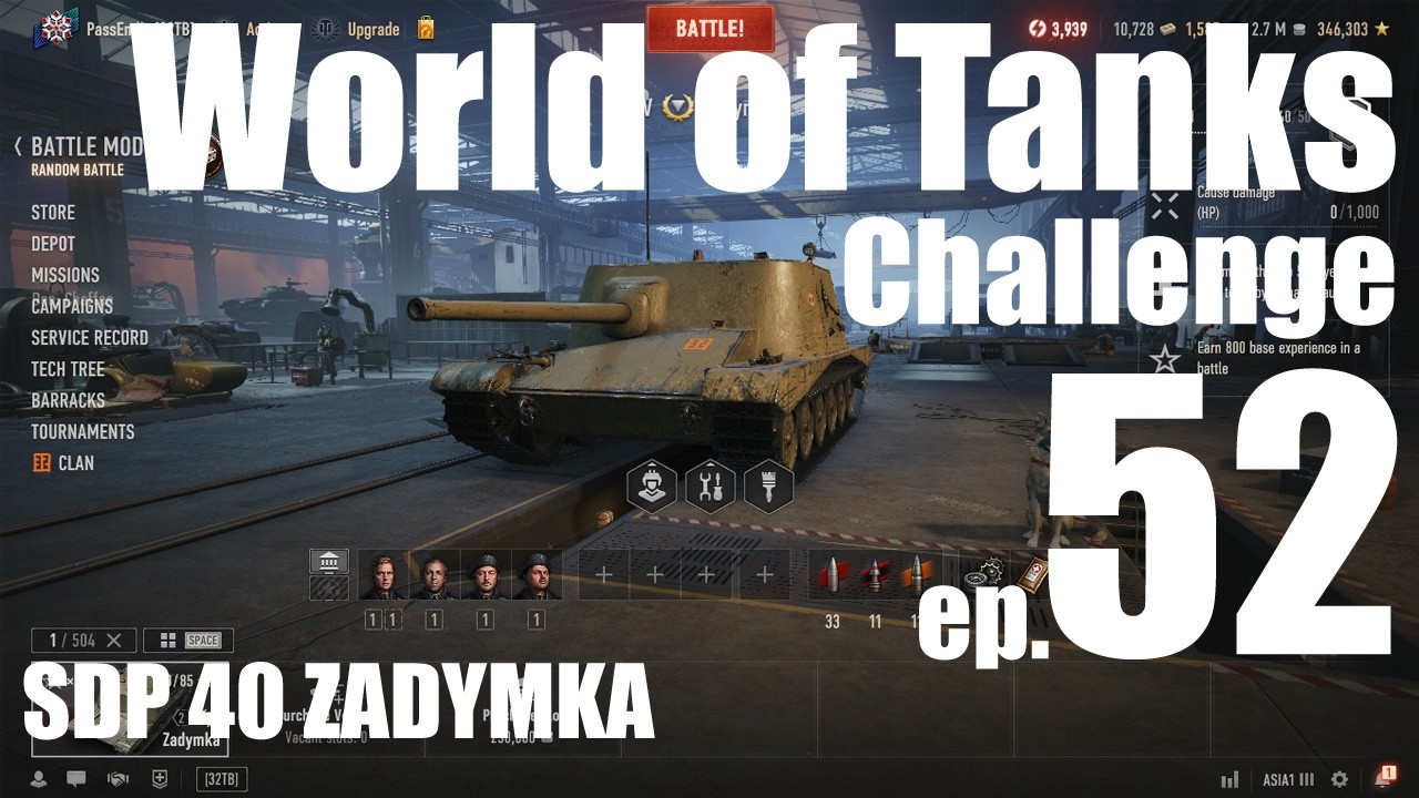 World of Tanks - Challenge ep.52 - SDP 40 ZADYMKA /รอด้วย