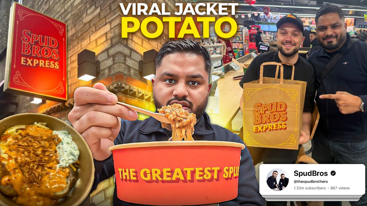 Пробую самый популярный в мире запеченный картофель 🌍🥔 | SPUD BROS