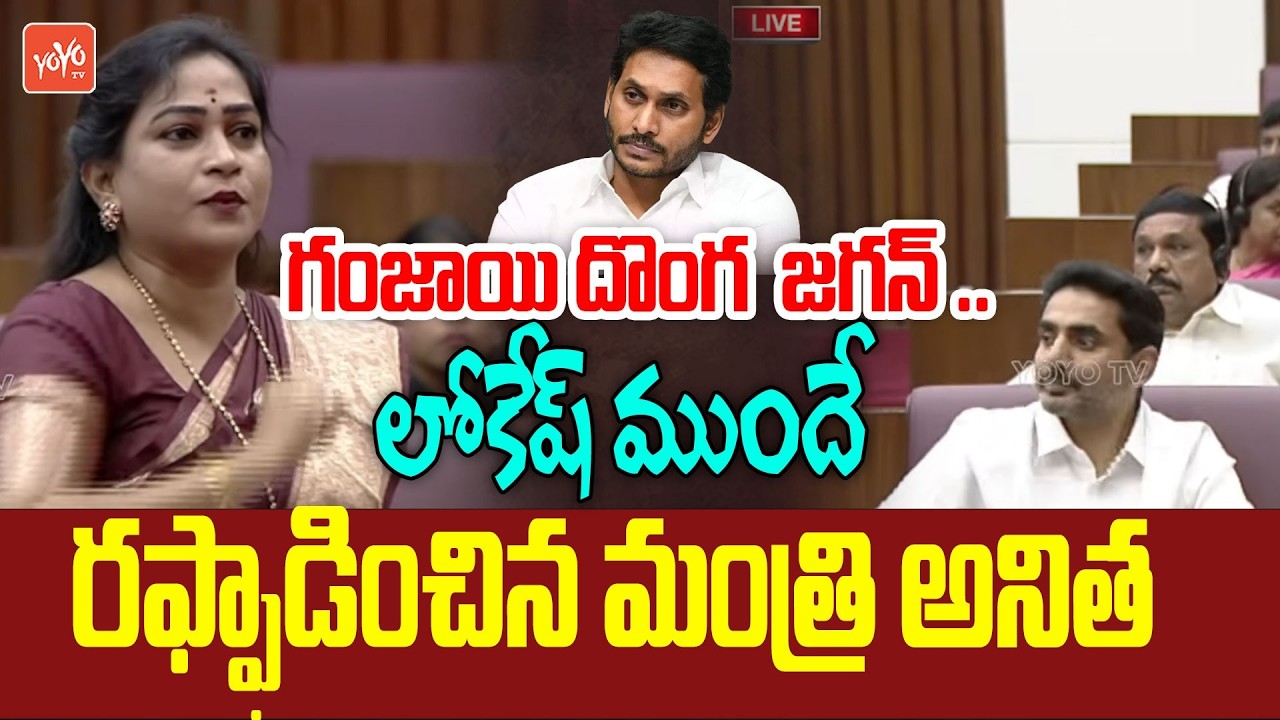 మేమే నిప్పుపై జగన్ దౌర్జన్యాలను తగలబెట్టేస్తాం ..Minister Anitha Fires On YS Jagan | YOYO TV Channel