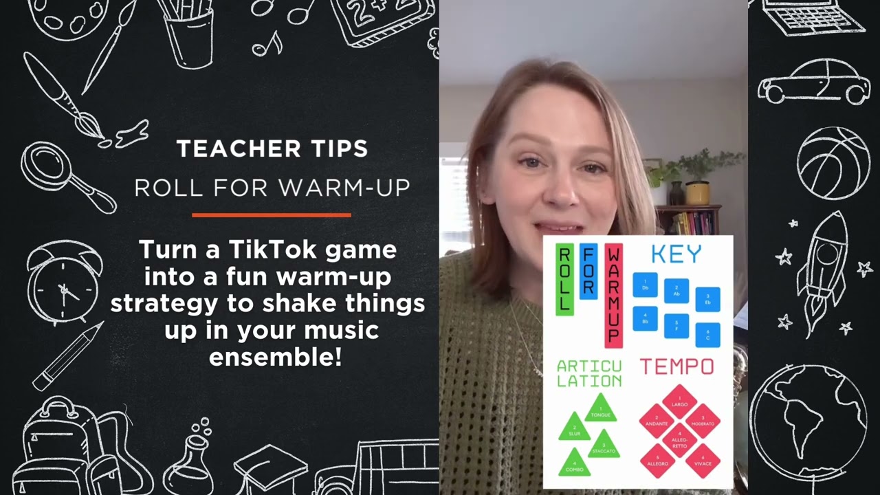 Sheet Music Direct Teacher Tips - Roll for Warm-up: Shake up your Ensemble Drills