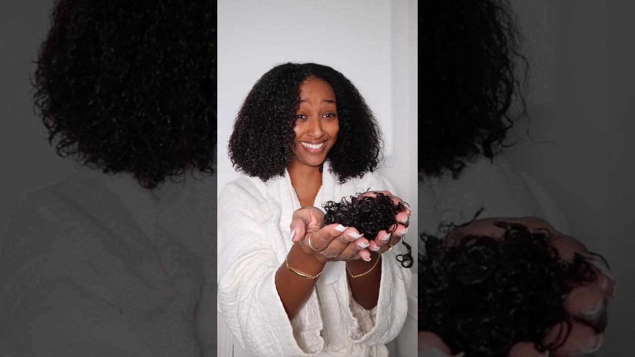 TRIMMING MY HAIR AT HOME🌝 #grwm #blackgirlhair #hairmaintenance #curlyhair #naturalhair #washngo