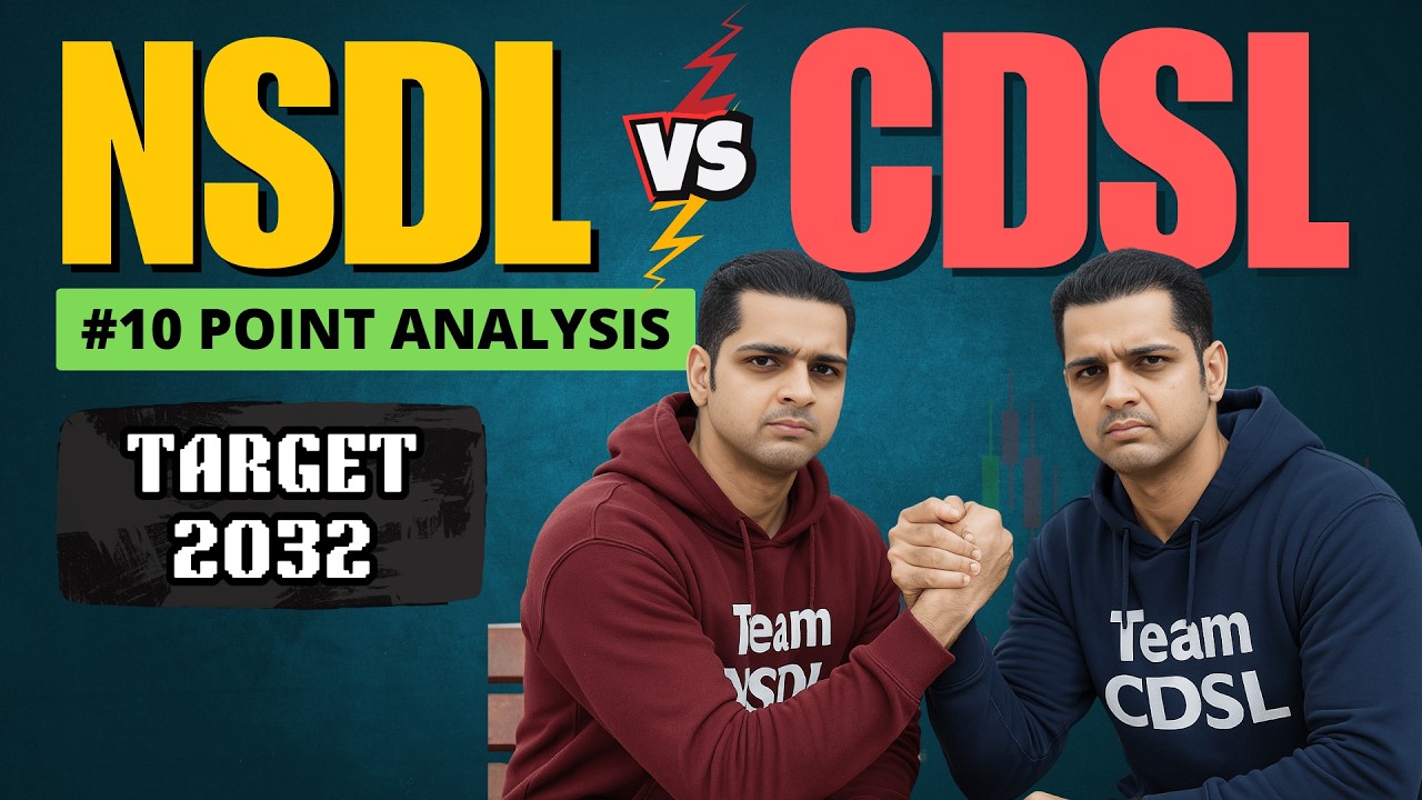 NSDL vs CDSL | 10-Point Analysis, Valuation Metrics & Technical Chart Review | IPO Update