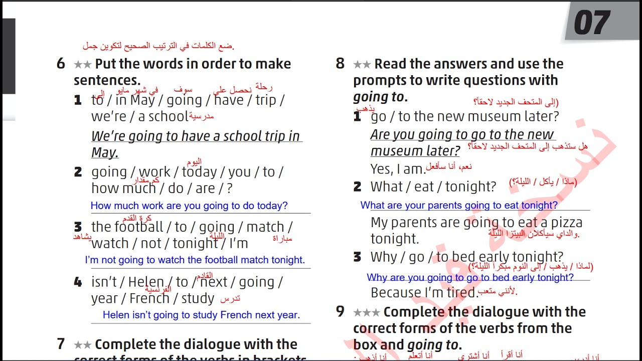 الصف الثامن انجليزي ( الفصل الثاني ) كتاب التمارين صفحه 13 المنهاج الجديد  Jordan High Note