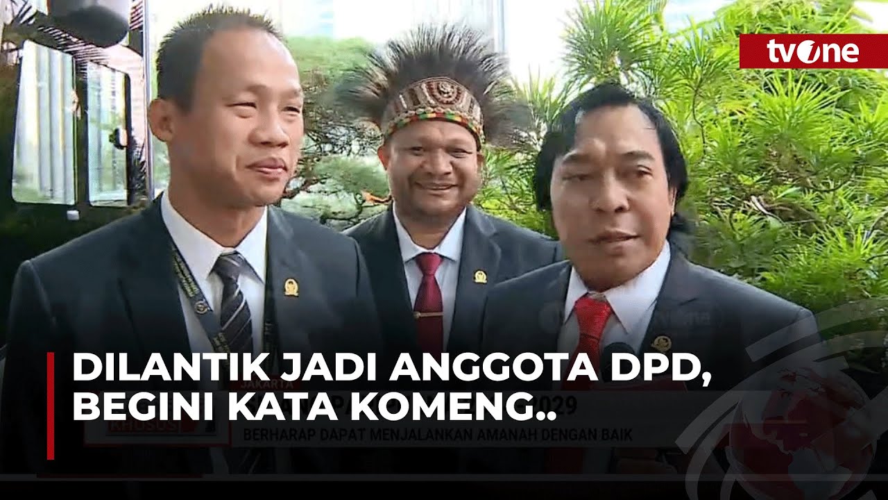 Pakai Jas, Komeng Siap Dilantik Jadi Anggota DPD